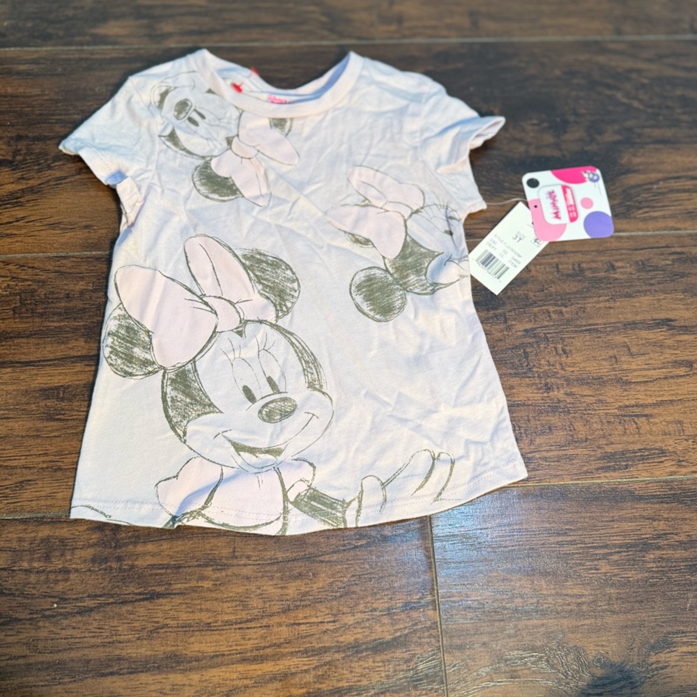 Disney Pink Floral Short Sleeve Tee